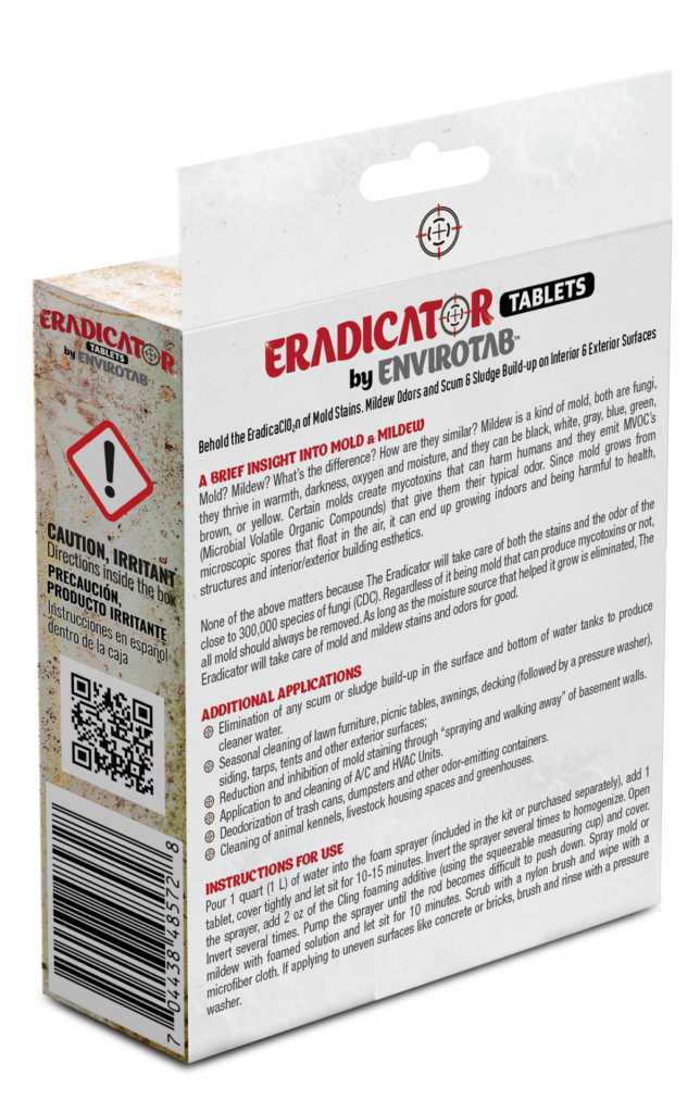 Envirotab [Mold & Mildew Stain] Eradicator Tablets - 16 x 4 gram Tablets