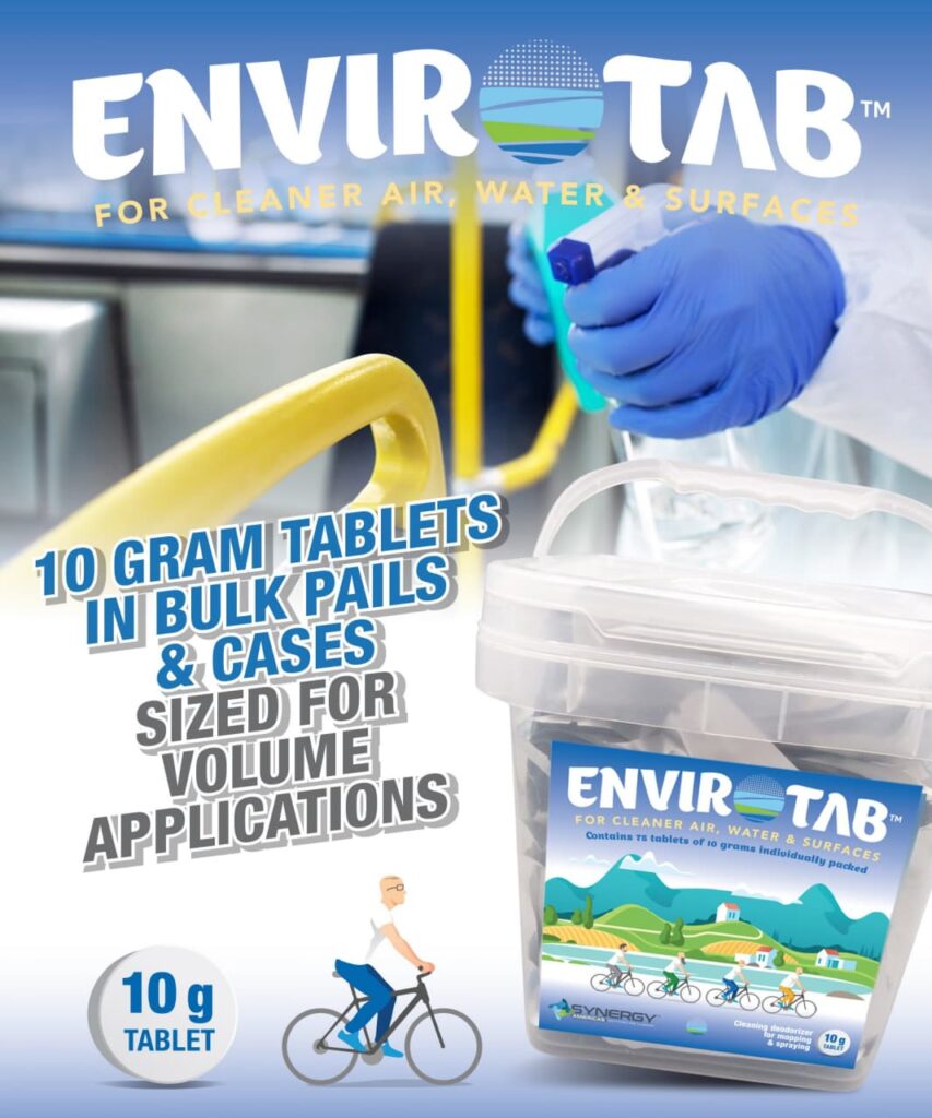Envirotab for Cleaning - 50 x 10g tablets/pail 