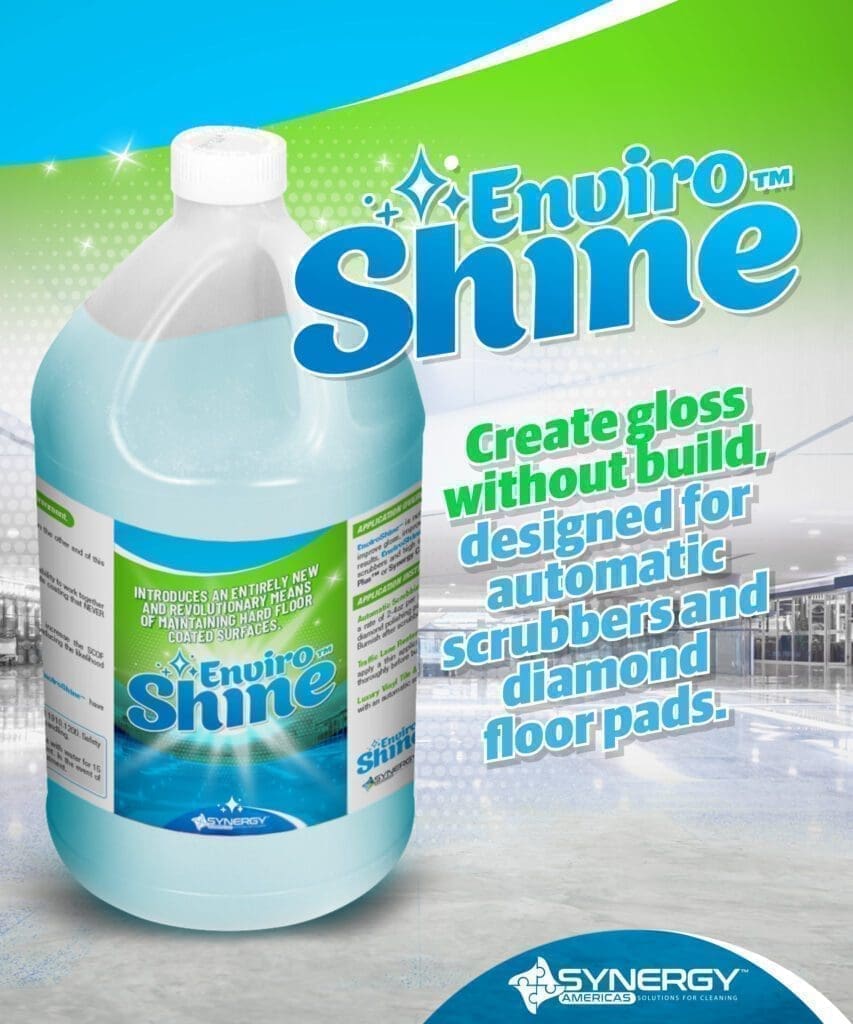 Synergy EnviroShine Cleaner, Maintainer & Traction Enhancer - 4 x 1Gal/Case